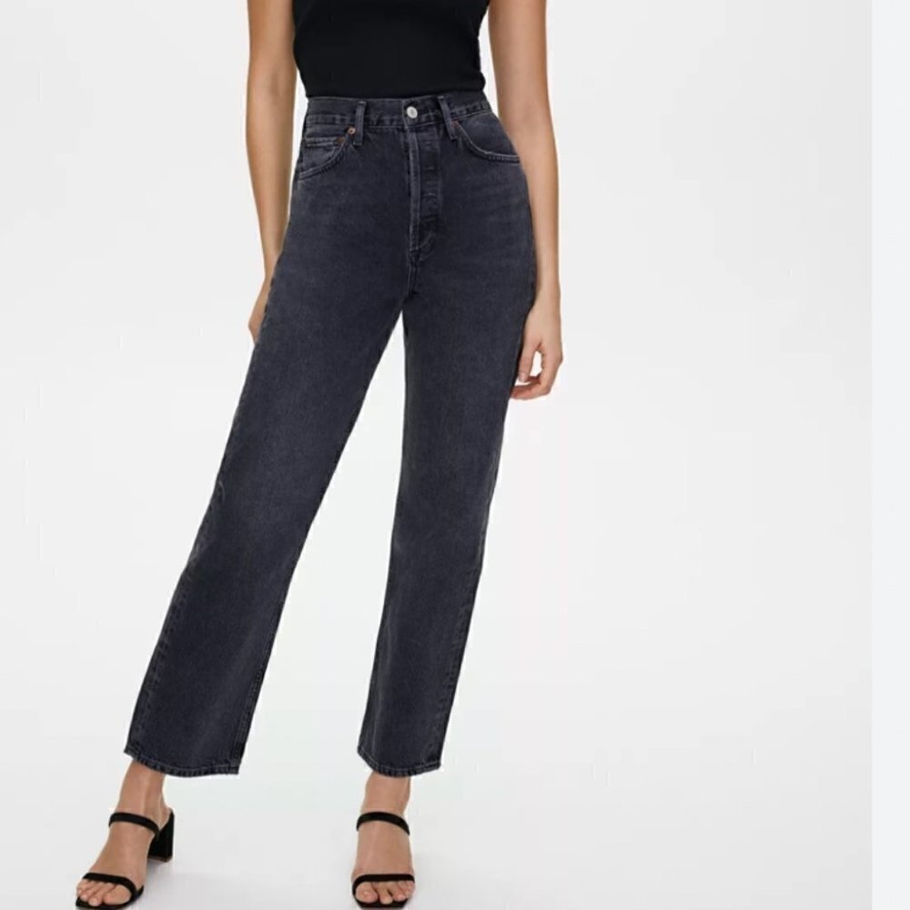 Agolde’ 90s mid rise Jean Black size 25